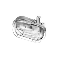 Anco 321185 max 60W IP44 230V E27 fémrácsos szürke ovális hajólámpa