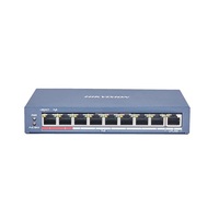 Hikvision DS-3E0109P-E 8 port 100Mbps, 123W, 1 uplink port, L2 PoE Switch