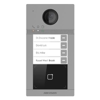 Hikvision DS-KV8413-WME1 (2MP, kültéri egység, 4 lakásos, IP65, IR, I/O, wifi, Mifare kártyaolvasó) IP kaputelefon