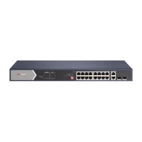 Hikvision DS-3E0520HP-E (16 port 1000Mbps, 225W, 2x RJ45, 2xSFP) PoE Switch