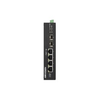 Hikvision DS-3T0506HP-E/HS 6 portos ipari Gbit PoE switch(60 W), 3 PoE+ /1 HiPoe/ 2 SFP uplink port, nem menedzselhető