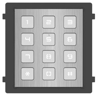 Hikvision DS-KD-KP/S Társasházi IP video-kaputelefon kültéri billentyűzet/tasztatúra modulegység, rozsdamentes acél