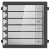 Hikvision DS-KD-KK/S Társasházi IP video-kaputelefon kültéri 6 lakásos modulegység, rozsdamentes acél