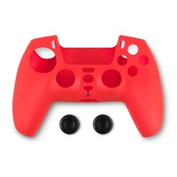 Spartan Gear PS5 kontroller szilikon skin piros + thumb grips