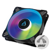 Arctic P12 PWM PST A-RGB 120mm fekete ventilátor