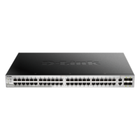 D-Link DGS-3130-54TS/E 48xGbE LAN 2x10GbE LAN 4xSFP+ port L3 menedzselhető switch