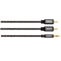 Avinity 127077 [2] 1,5m 3,5mm jack-2RCA audio kábel