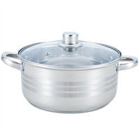 TOO KT-219 8,5 L-es fazék/lábas fedővel, 28cm-es konyhai rozsdamentes edény