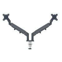 Leitz Ergo Dual  fekete helytakarékos monitorkar két monitorhoz
