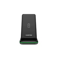 Canyon WS-304 3-in-1 15W univerzális vezeték nélküli töltő adapter fekete (Qi)