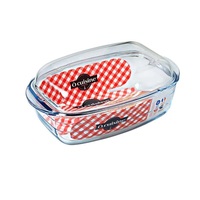 Ocuisine 465AC 33x19 cm 4,5l szögletes fedővel hőálló sütőtál