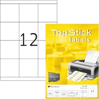 Topstick 70x67,7mm szegéllyel 100 ív 1200 db-os etikett