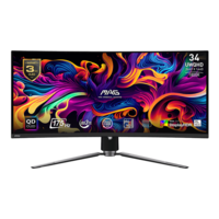 MSI 34" MAG 341CQP UWQHD QD-OLED 175Hz HDMI/DP/USB-C fekete ívelt gamer monitor