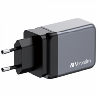 Verbatim 32201 GNC-65 GaN Charger 65W USB Type-A + 2xType-C hálózati töltő adapter