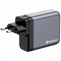 Verbatim 32203 GNC-140 GaN Charger 140W USB Type-A + 3xType-C hálózati töltő adapter