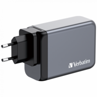 Verbatim 32205 GNC-240 GaN Charger 240W USB Type-A + 3xType-C hálózati töltő adapter