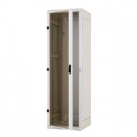 Triton 19" 27U 600x600 mm Biztonsági üvegajtóval, teherbírás 800kg, szürke álló rack szekrény
