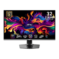 MSI 31,5" MPG 321URX UHD QD-OLED 240Hz HDMI/DP/USB-C gamer monitor