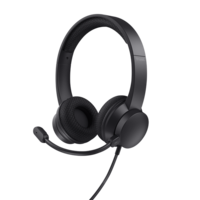 Trust Ayda USB-ENC PC vezetékes fekete headset