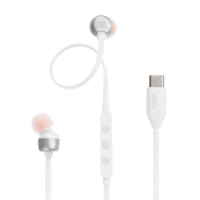 JBL T 310 C WHT vezetékes USB C mikrofonos fehér fülhallgató