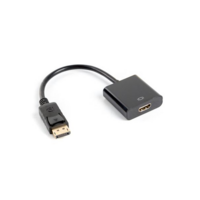 Lanberg AD-0009-BK 10cm Displayport apa - HDMI anya adapter