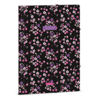 Ars Una Pearl Blossom Black 24 (5377) A4 gumis mappa