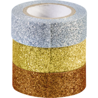 Heyda Gold-Silver 3 db glitteres ragasztószalag