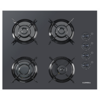 Luxell C6-40BF beépíthető fekete gáz főzőlap