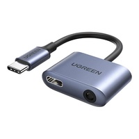 UGREEN CM231 3,5mm jack - Type-C szürke adapter