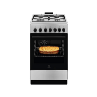 Electrolux LKK520032X inox, szabadonálló, gáz, kombinált, főzőzóna: 4, sütő:57L, grill, tűzhely