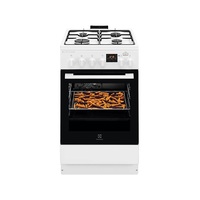 Electrolux LKK560232W fehér, szabadonálló, gáz, kombinált, főzőzóna: 4, sütő:58L, tűzhely