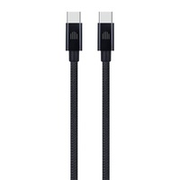 Dviced DV120009 25cm Type-C fekete szőtt borítású adat- és töltőkábel