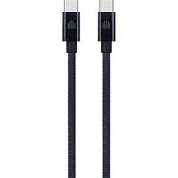 Dviced DV120013 3m Type-C fekete szőtt borítású adat- és töltőkábel