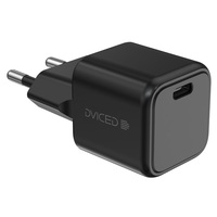 Dviced DV221005 30W Type-C GaN fekete hálózati töltő + Type-C kábel