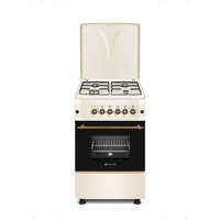 Novacook F5S40G2 bézs, szabadonálló, gáz, főzőzóna: 4, sütő:54L, retro tűzhely