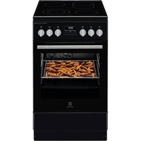 Electrolux LKR564275K fekete, szabadonálló, gáz, kombinált, főzőzóna: 4, sütő:57L, grill, tűzhely