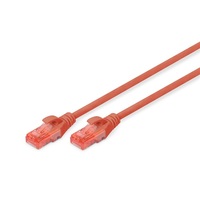 DIGITUS Cat.6 U/UTP PVC 2m piros patch kábel