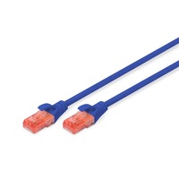 DIGITUS Cat.6 U/UTP LSZH 0,25m kék patch kábel