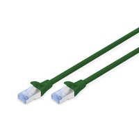 DIGITUS Cat.5e SF/UTP PVC 15m zöld patch kábel