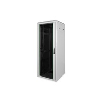 DIGITUS Varioflex-N 19" 42U 2022x800x800mm üveg első ajtós és hátsó acél dupla ajtós szürke álló rack szekrény