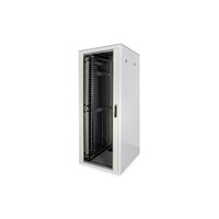DIGITUS Varioflex-N 19" 42U 2022x800x1000mm üveg első ajtó és hátsó acél dupla ajtós szürke álló rack szekrény