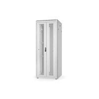 DIGITUS Rack Unique 19" 42U 2053x800x800mm dupla első és hátsó perforált ajtós szürke álló rack szekrény
