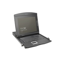 DIGITUS DS-72221-2UK 1U 19" 8xVGA HD LCD moduláris KVM konzol Angol billentyűzettel touchpaddal