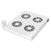 DIGITUS DN-19 FAN-4-HO 4-es termosztátos szürke fiók/tető ventilátor