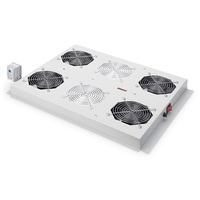 DIGITUS DN-19 FAN-4-SRV 4-es termosztátos szürke tetőventilátor Unique szerverszekrényhez