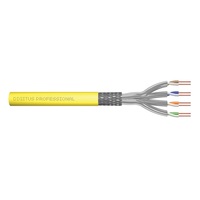 DIGITUS DK-1744-A-VH-10-P Cat.7A S/FTP CCA PVC 1500MHz LSZH 1000m dob sárga fali kábel