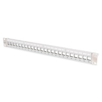 DIGITUS DN-91410-LF 24port 19" 1U  moduláris szürke árnyékolt Patch Panel