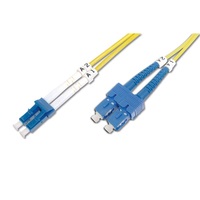 DIGITUS DK-2932-01 Duplex 2xLC + 2xSC monomódusú OS2 9/125 LSOH 1m optikai patch kábel
