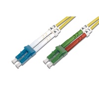 DIGITUS DK-293LCA3LC-02 Duplex 2xLC(APC) + 2xLC(PC) monomódusú OS2 9/125 LSOH 2m optikai patch kábel