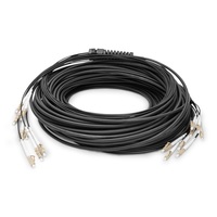 DIGITUS DK-2433CU050BK-BBB 12 szálas 12x LC/UPC 50/125 multimodusú OM4 Dca kültéri/beltéri előszerelt optikai kábel 50m